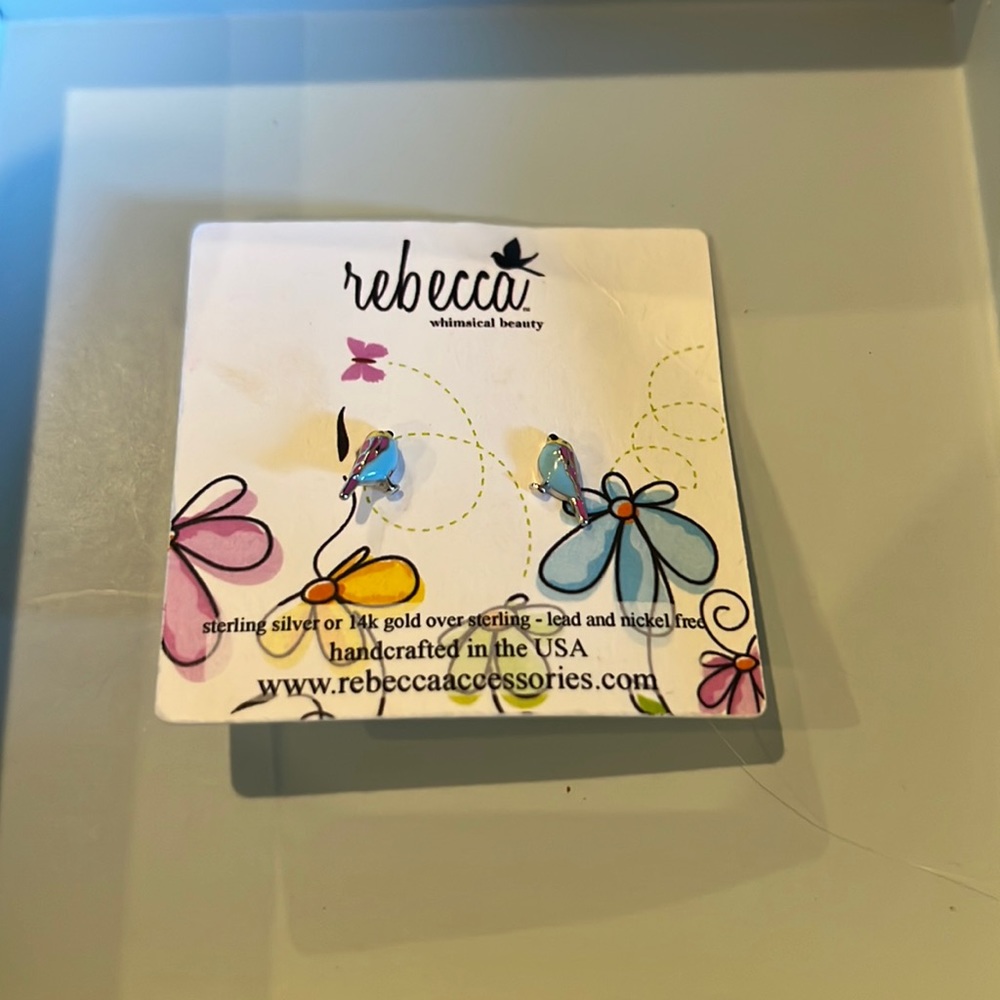 NWT Rebecca Accessories Bird earrings